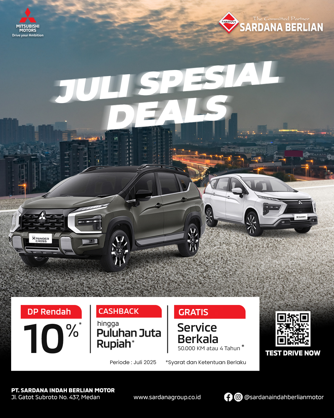 Juli Spesial Deals Mitsubishi New Xpander & Xpander Cross Medan